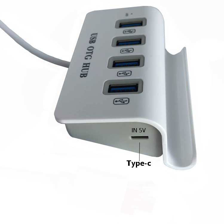USB de uno a cuatro puertos de expansión Dock OTGHUB adaptador de interfaz múltiple Tipo C soporte de teléfono móvil divisor