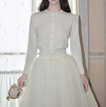 avenement/全羊毛长袖圆领毛衫美利奴纯羊毛修身保暖上衣开衫女秋