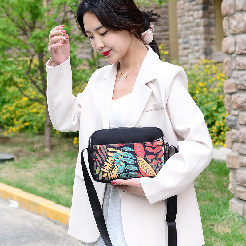 Bolso de hombro de mujer, nuevo Oxford tela impresa bolso de mujer, bolso de hombro ligero, ocio, multicapa