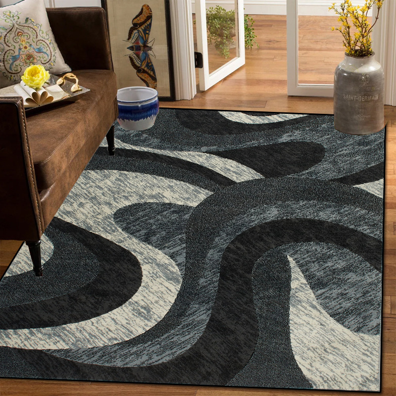 Cross-border Amazon Living Room Carpet Bedroom Bedside Carpet Large Area Full Thickened Crystal Velvet Dirt-resistant Non-slip Carpet