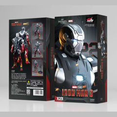 中動正規版アイアンマン手作りMK全シリーズ漫威アベンジャーズシリーズ置物発光玩具人形