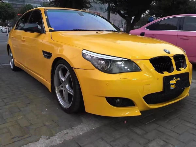 Suitable for 04-10 Bmw 5 Series Modified M5 Large Surround 1m Front and Rear Bumpers, Side Skirts, Center Grille, Rear Wing E60 Kit