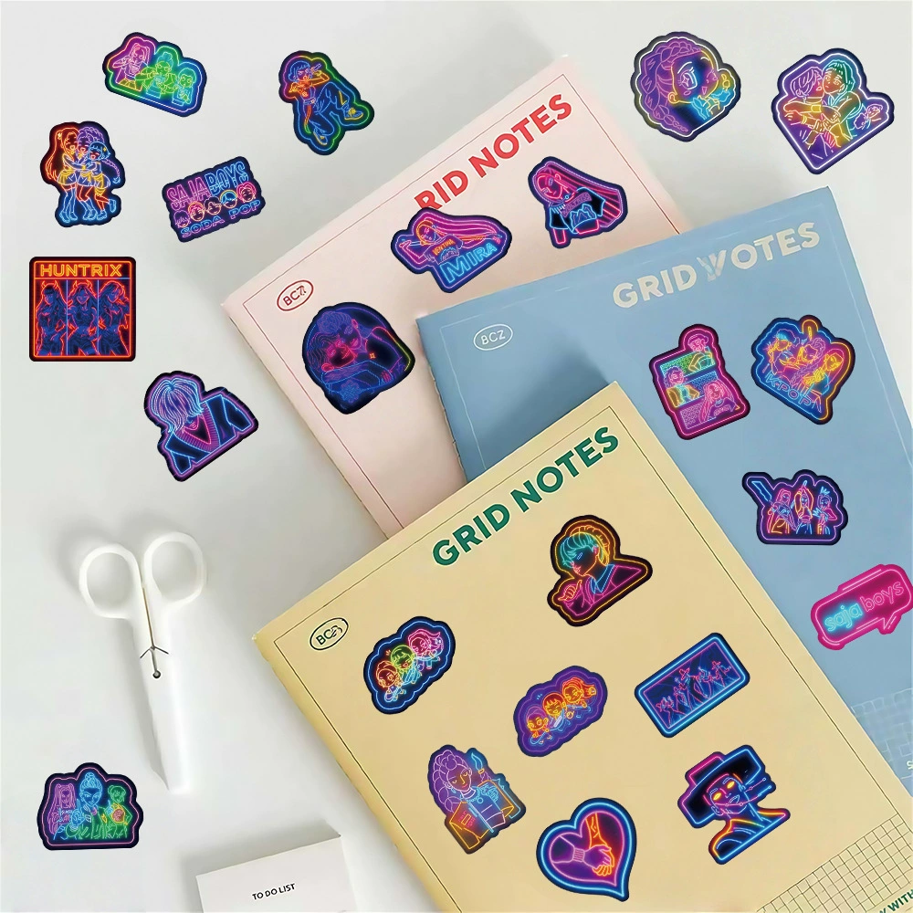 DIY набор к stickers для автомобилей цветные неоновые граффити персонализированные наклейки, кросс-бортовые