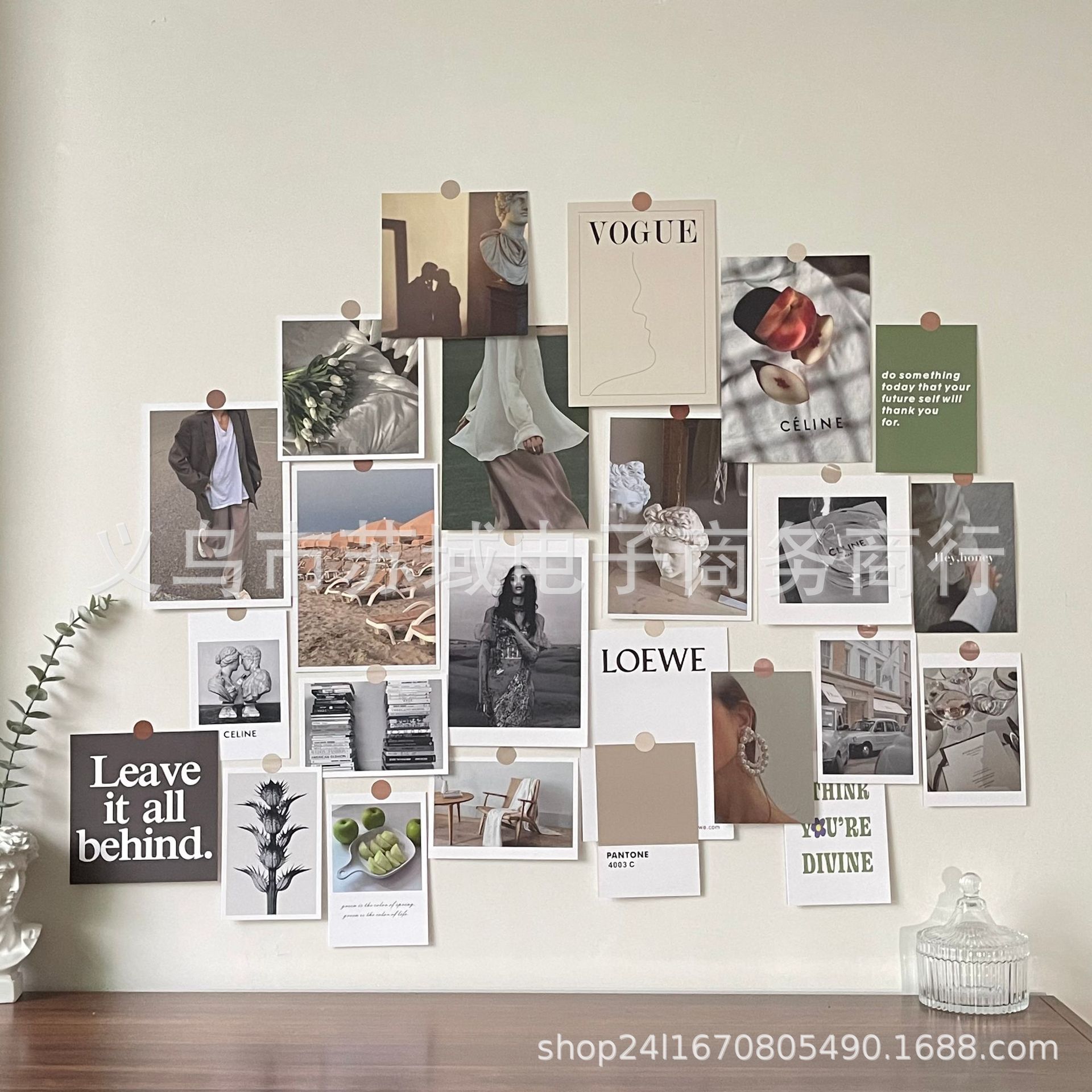 ins photo props card suit clothing internet celebrity posing background wall decoration card sticker