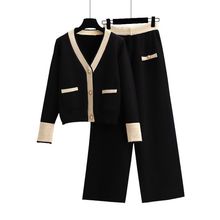 妈妈运动服秋冬中老年大码女士风长袖套装200斤可穿阔腿裤两件套