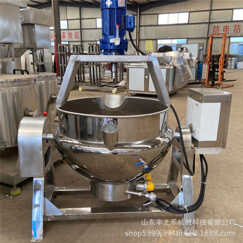 食品酱类搅拌夹层锅 休闲食品夹层锅 豆酥糖荞麦面炒锅