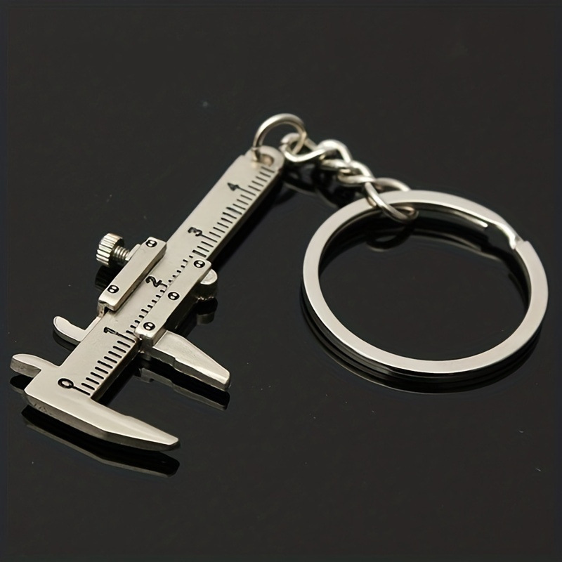 Mini Vernier Caliper Keychain Portable Tool Zinc Alloy Keychain/Chain/Ring Tool Portable Small Pendant