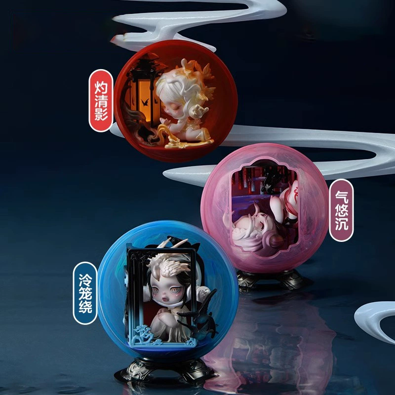 Оригинальная фигурка SKULLPANDA «Di Yu» из серии пейзажей, слеп-бокс, модная настольная фигурка, подарок