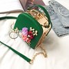 Small clutch bag from pearl, chain on chain, shoulder bag, 2022 collection, Korean style, flowered, food bag