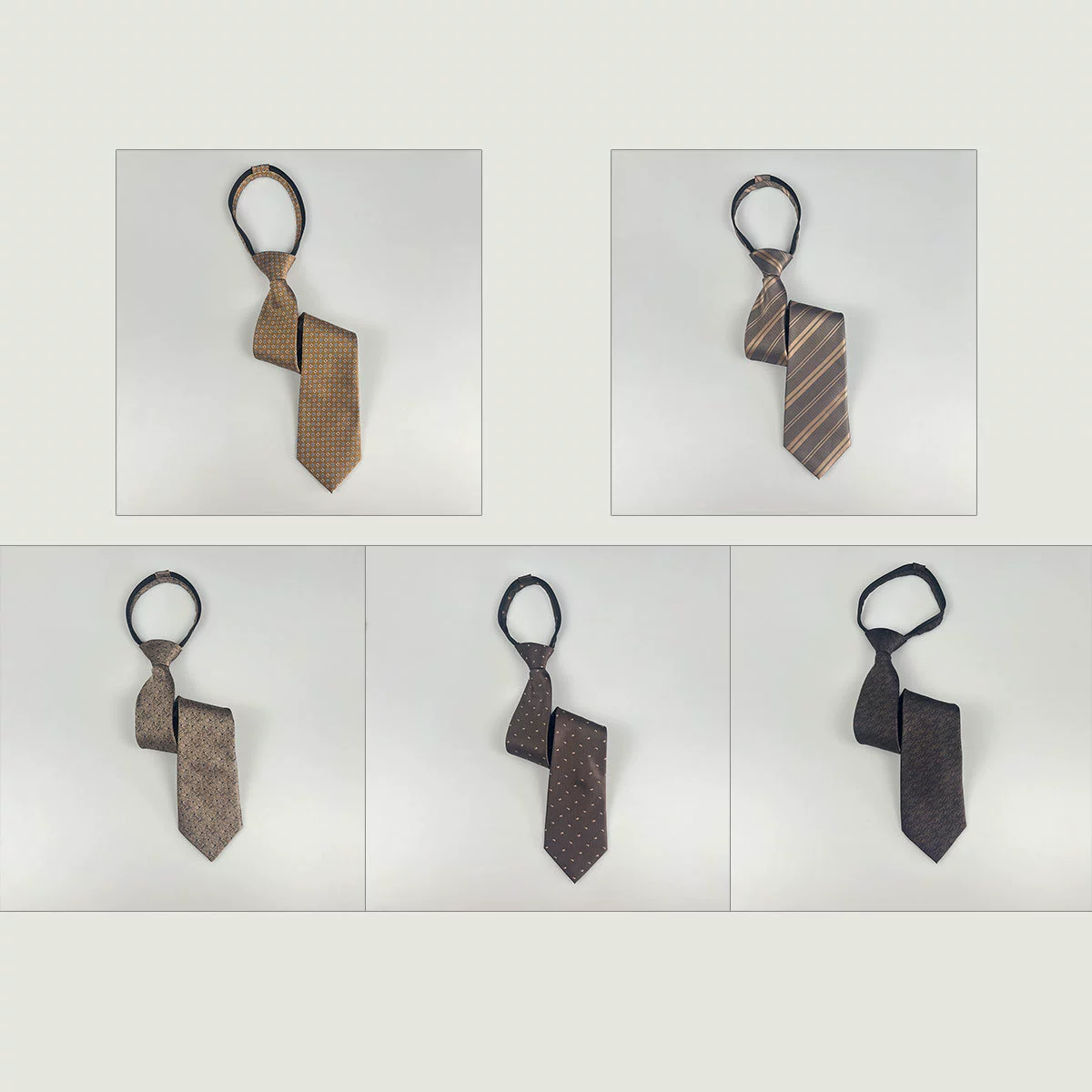 Men's tie, suit for leisure with zipper, direct factory sales, 8cm