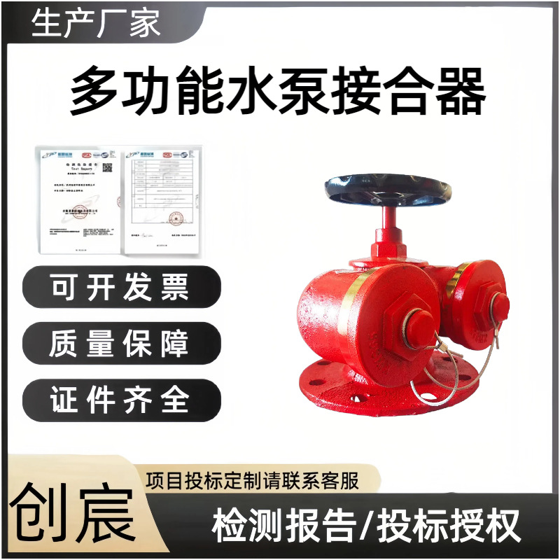 铜扣消防水泵接合器多功能水泵接合器新型多用式球墨铸铁地上地下