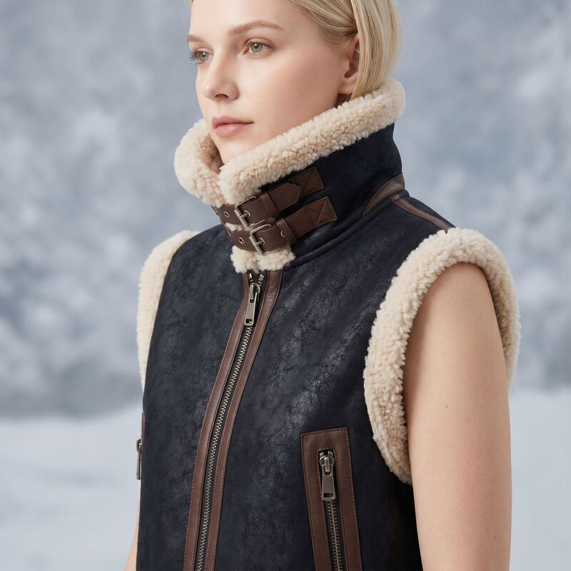 2026 Winter Retro Cross-Border Women's Loose-Fitting Slimming Fleece-Lined Warm Sleeveless Jacket Source Factory Tk Amazon 2026 Winter Retro Cross-Border Women's Loose-Fitting Slimming Fleece-Lined Warm Sleeveless Jacket Source Factory Tk Amazon