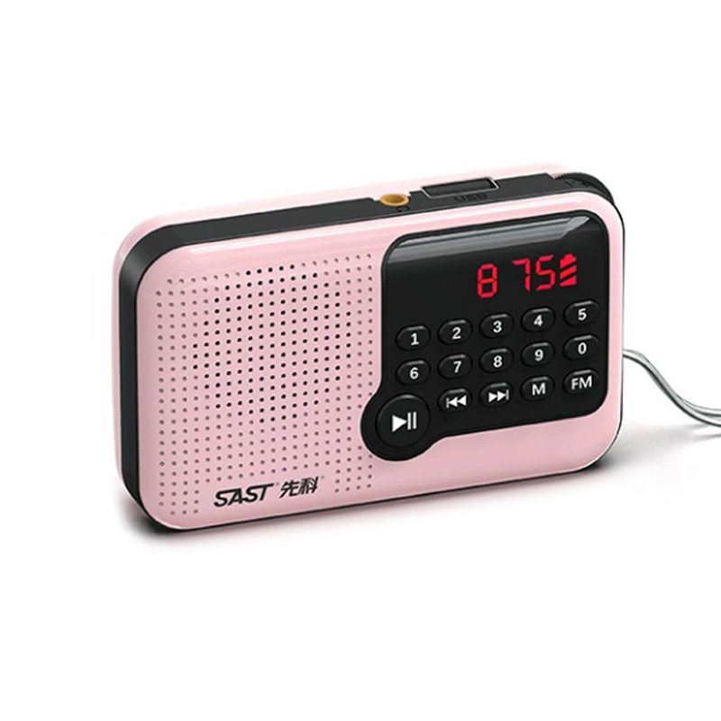 Xianke Card-Insertable Speaker, Xianke Radio for the Elderly, Card-Insertable Mini Compact Rechargeable Speaker