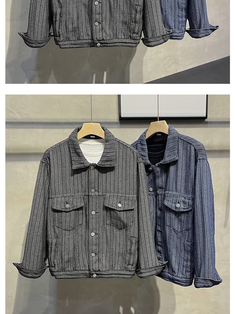 Men's Clothing foam jacket trendy handsome men's design tops autumn clothes_voghion.com