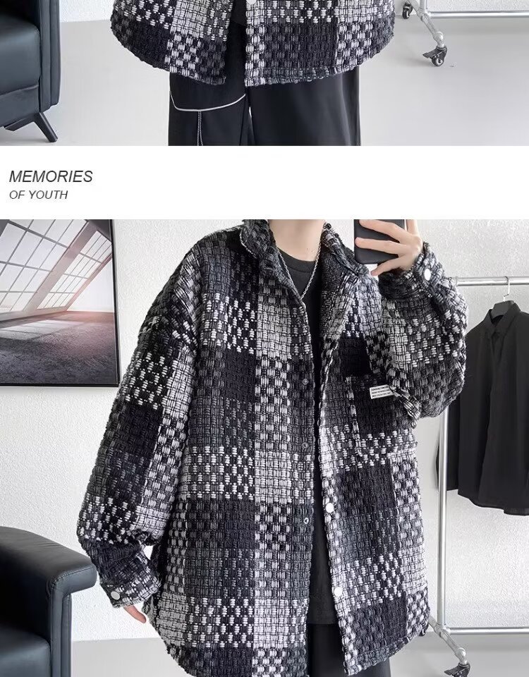 Winter Jacket For Men Thickened Wool Blend Trendy Street Style_voghion.com