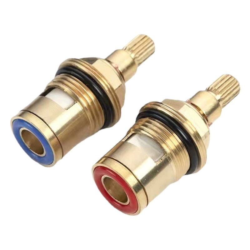 Смеситель быстросъемный керамический сердечник клапана латунь двойные зубы керамический сердечник клапана угловой клапан стиральная машина кран аксессуары для ремонта