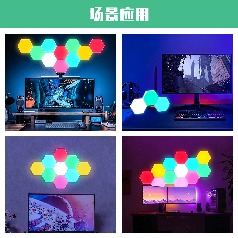 Тач LED квантовая лампа, ночник, подсветка, стиль люксовый свет