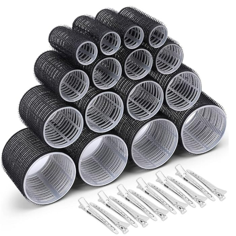 En stock suministro de Comercio Exterior Herramientas de peluquería multi-capa de plástico rizador de pelo rizador traje flequillos rizador de pelo