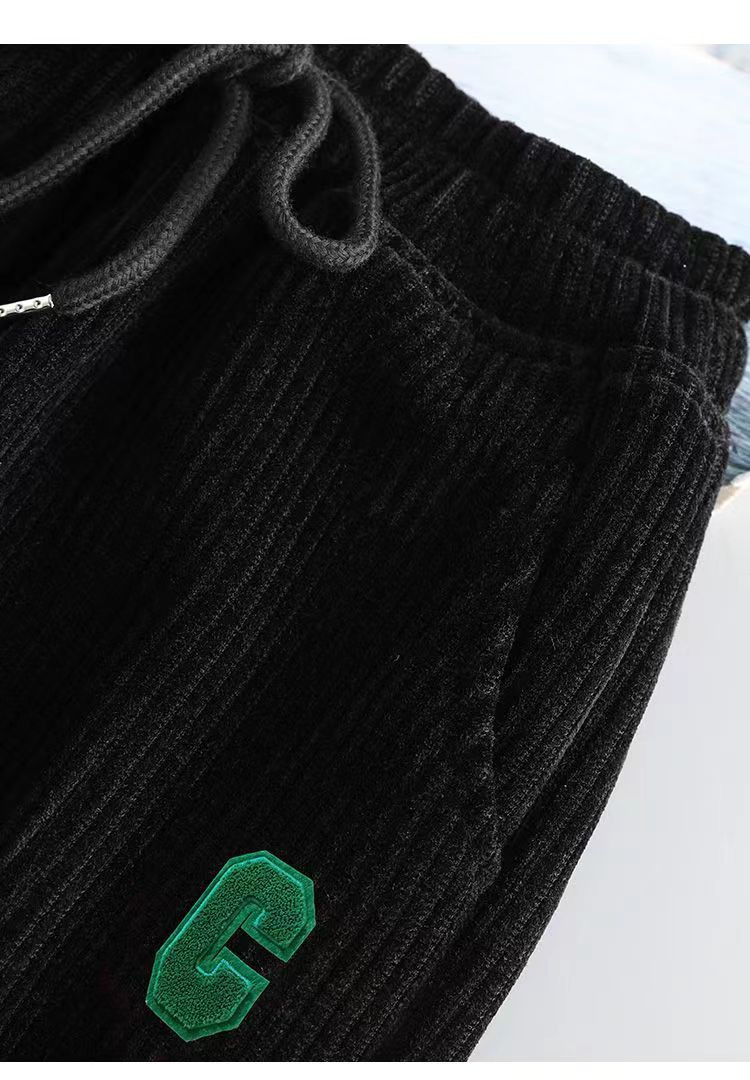 Women's Harem Pants Fleece Lined Thickened Casual Jogger Trousers_voghion.com