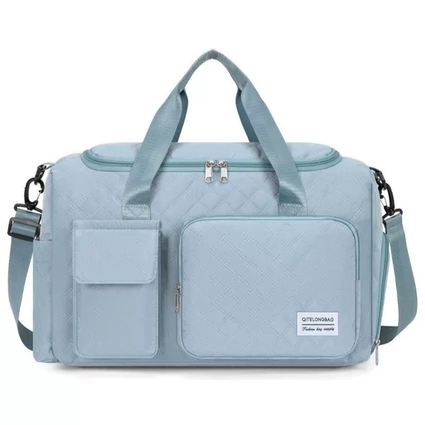 Oxford Cloth Travel Bag, Single-Shoulder Portable Storage Bag, Large Capacity Wholesale New Style Diamond-Patterned Clothing Storage Bag