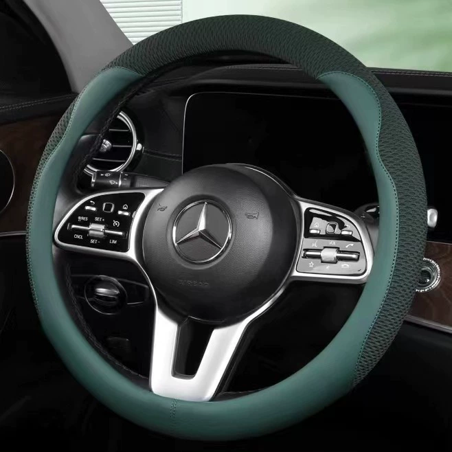 Автомобильный комплект рулевого колеса цветной милый женский автомобиль ручка чехол нескользящий всасывающий пот все включено четыре сезона универсальный