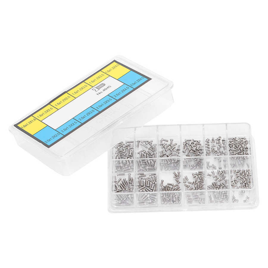 手表配件 手表不锈钢十字螺丝 NO.4045  12格多规格后盖十字螺丝