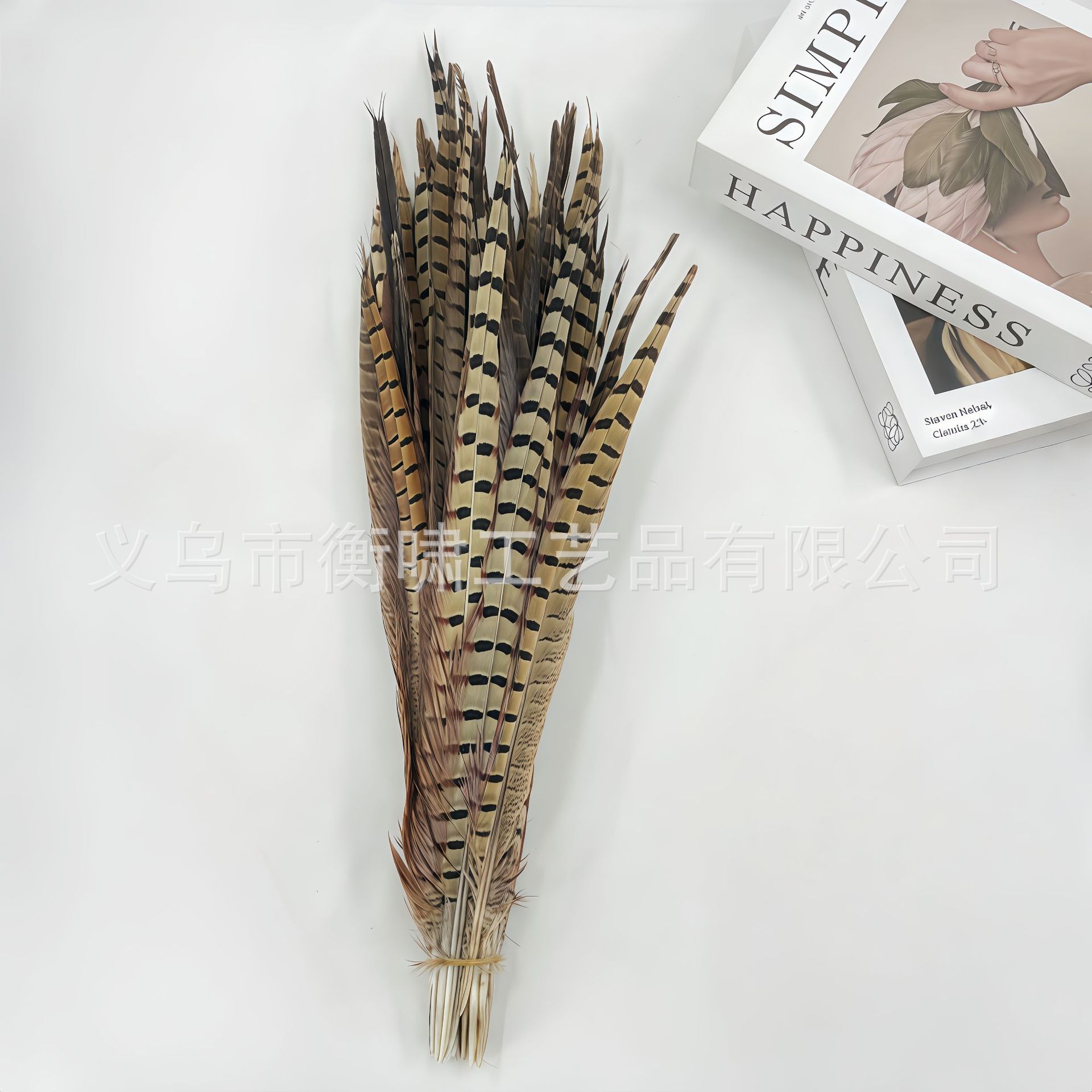 Pollo de caballo pluma pluma diy palo de gato pluma flor de ópera de Pekín espectáculo de danza props