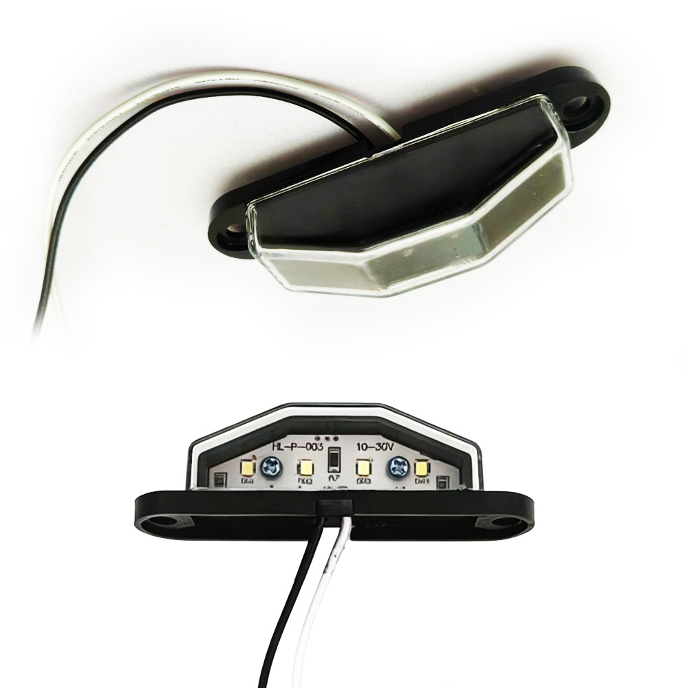 Aliexpress Independent Site 4Led Plastic License Plate Light Truck Trailer Tail Light Compartment Light Side Light