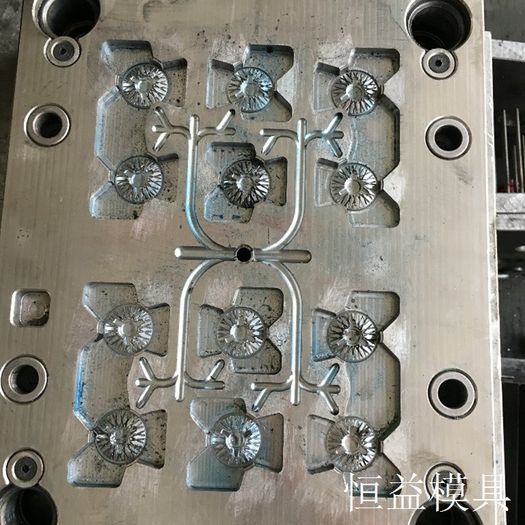 跑步机五星脚虎爪脚塑料模具黄岩模具过滤器日用品注塑模具橡胶模