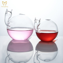 蜗牛鸡尾酒杯圆形玻璃酒杯创意跨境外贸玻璃酒杯鸡尾酒杯吸管杯