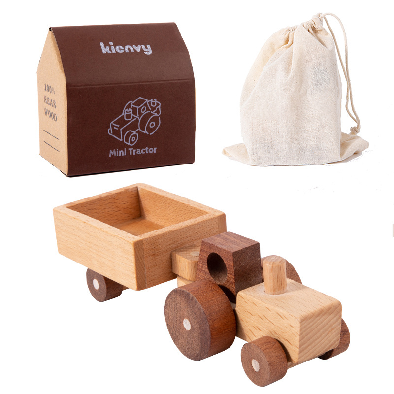 Ingeniería de rompecabezas de madera tridimensional transfronteriza carro avión para construir bloques de madera sólida para niños y niñas juguetes de puzzle regalo image 14