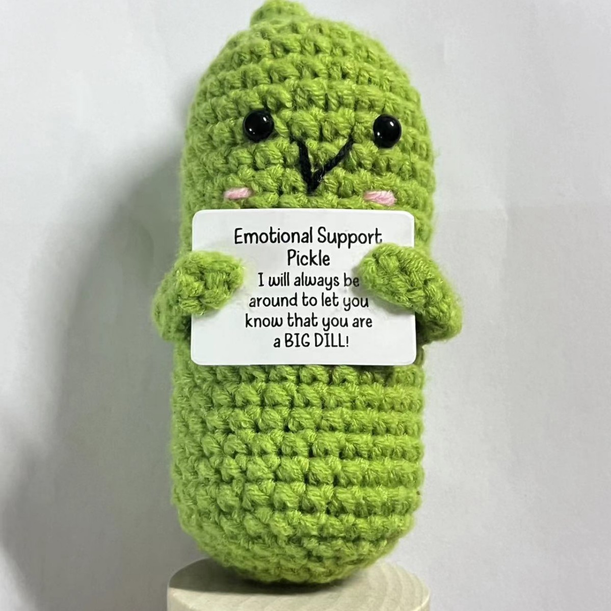 Amazon transfronterizo tejido a mano energía positiva Papa expresión bolsa emoción tarjeta vegetal muñeca coche decoración pequeña