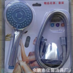 メーカー卸売りの花撒きセットの電気めっきのスプレーのプラスチックの3つのセットは手を持ってシャワーをかけます。