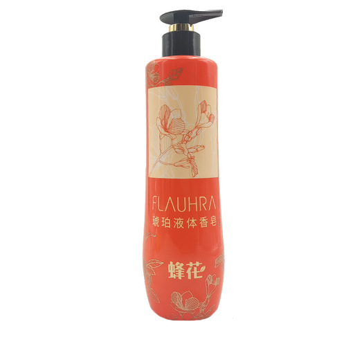 Bee flower liquid soap 500g amber agarwood sandalwood essential oil bath hand washing men and women shower gel domestic product
