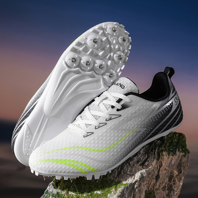 Zapatillas de Atletismo con Clavos 8 Clavos Caucho PU y Malla Transpirable para Pista image 5