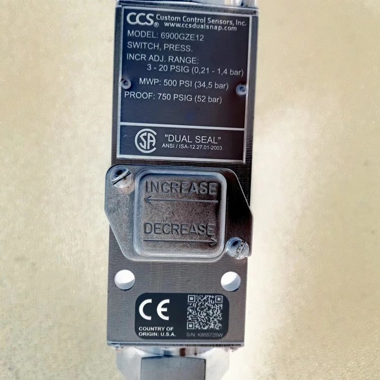 正品美国进口原装件 CCS压力开关 646GZE5 防爆开关原装