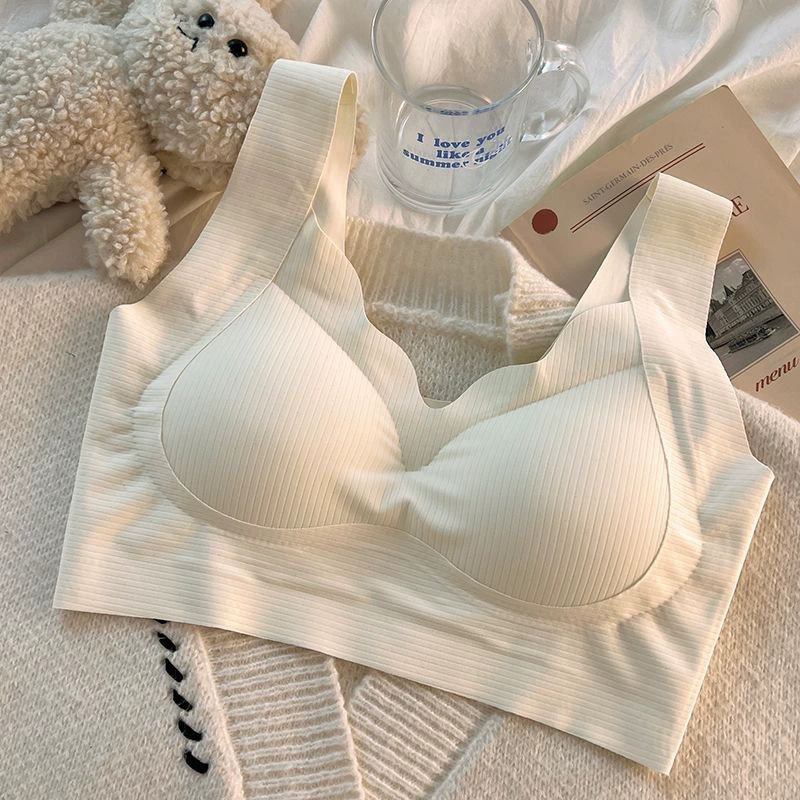 Бесшовный спортивный бюстгальтер для женщин, без косточек, с эффектом пуш-ап, с боковой поддержкой, против провисания, в стиле жилетки, удобное нижнее белье.