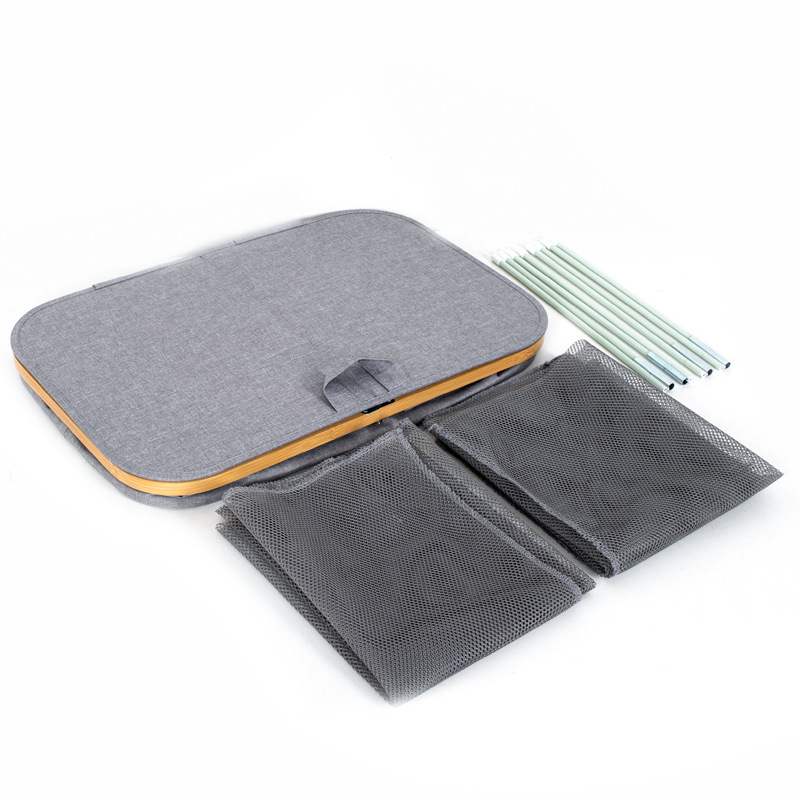 Fuente de fábrica Amazon doble bolsa interior sucia cesta de polvo canasta plegable estilo japonés ins cesta explosión