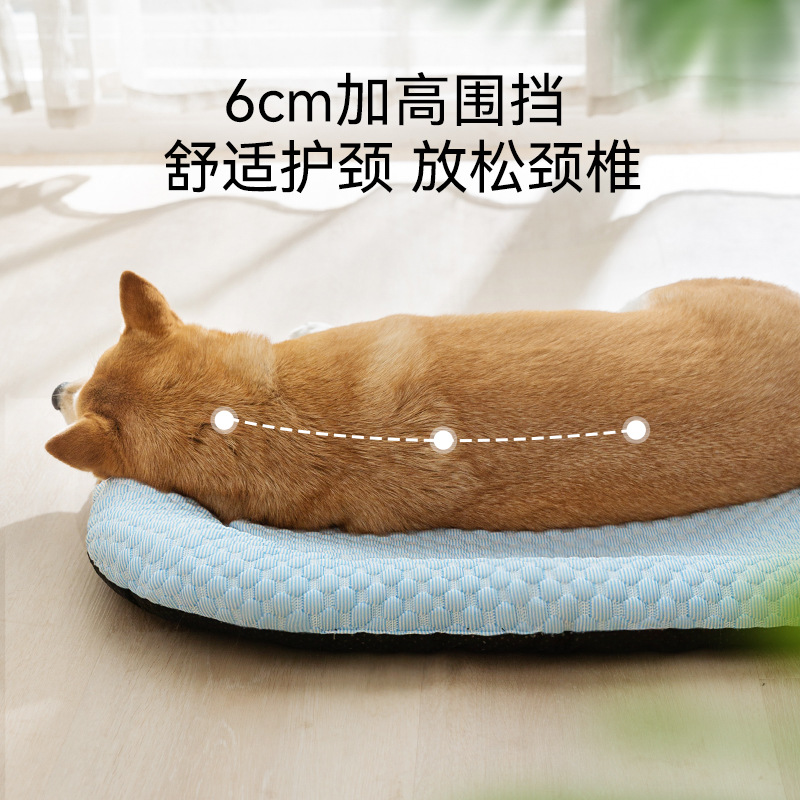 La primavera y el verano para mascotas guisantes de hielo 3D fresco estera perro de refrigeración perrera gato nido mediano y grande perro golden retriever perrera grande