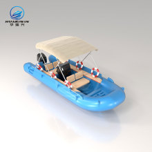 4.5米HDPE滚塑救援艇巡逻应急救生船休闲垂钓水产养殖钓鱼船批发