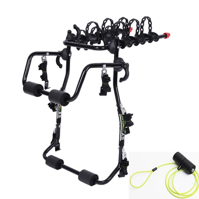 trunk suspension SUV hatchback | Car bike rack - high-carbon-steel-universal-type-can-hang-1-3-vehicles-with-anti-theft-trunk-type