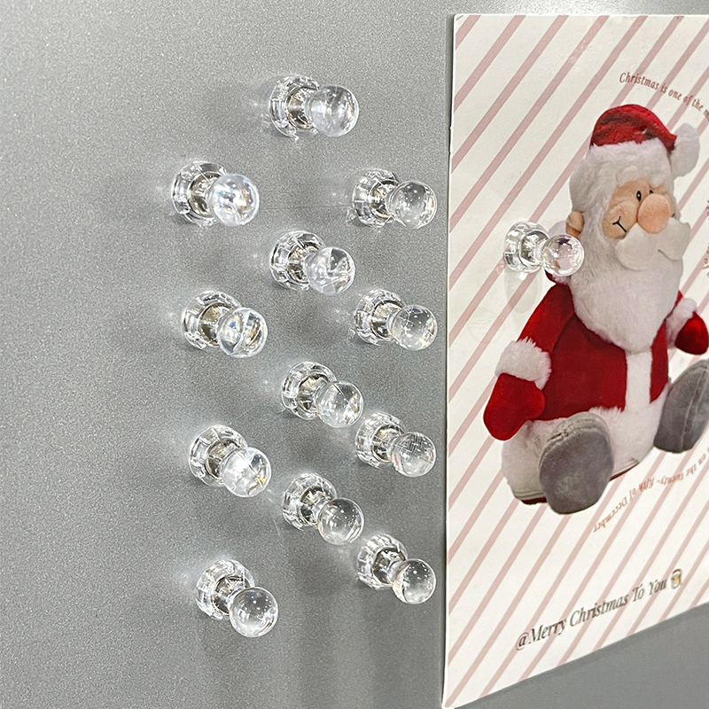 Magnetic Transparent Refrigerator Magnets, Acrylic Blackboard Wall Hooks, Magnetic Photo Wall Pins, Magnetic Pushpins