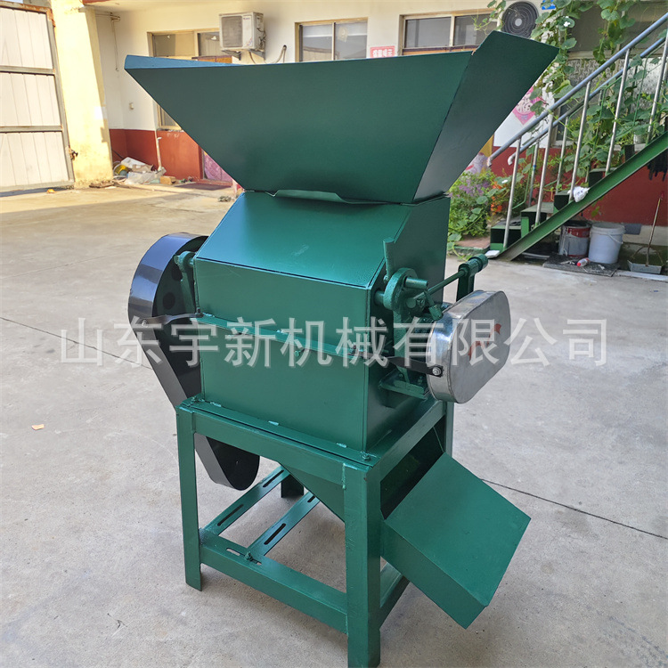 多用途粮食压扁机小型玉米破碎机 对辊式燕麦挤扁机