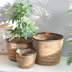 北欧の藤は植木鉢の植物を編みます。