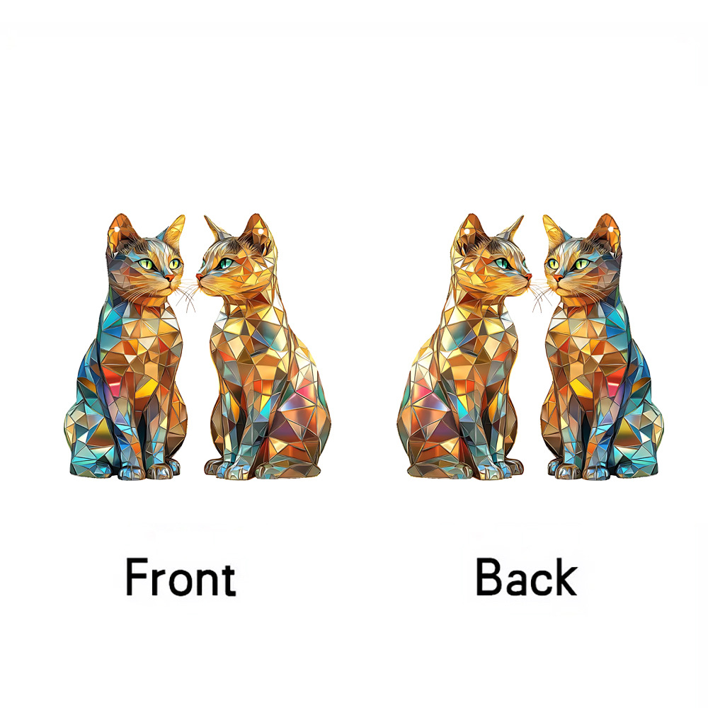 colour Color Valentine'S Day Cute Sun Cat Acrylic Suncatcher Ornament