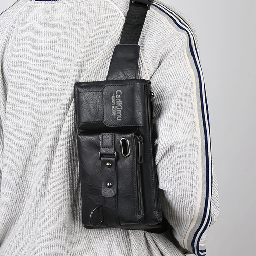 Cross-border professional factory Korean chest bag, men's waterproof oxford cloth, shoulder cross-body bag, outdoor casual sports, riding chest