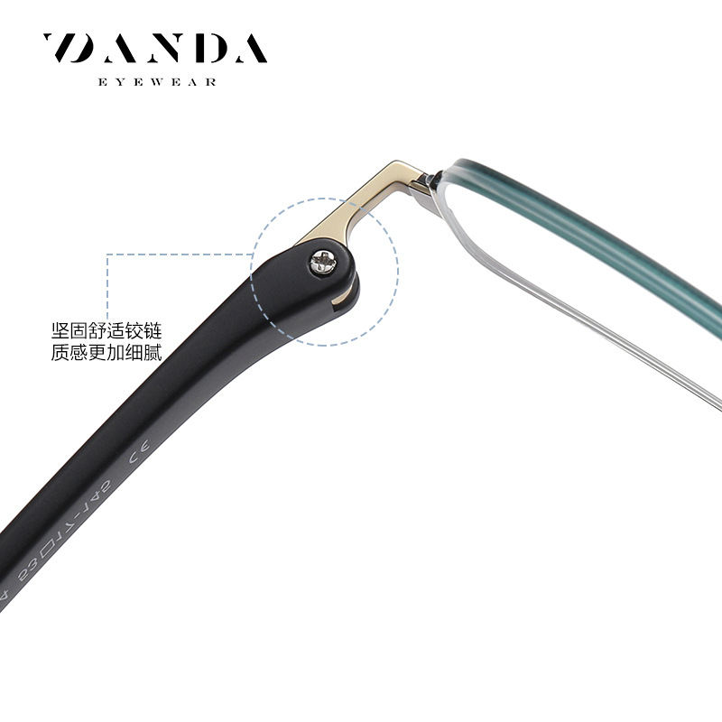 Directo de fábrica gafas de titanio puro hombres de negocios anti-azul gafas de luz ST6212 ultra ligero miopía gafas lisas