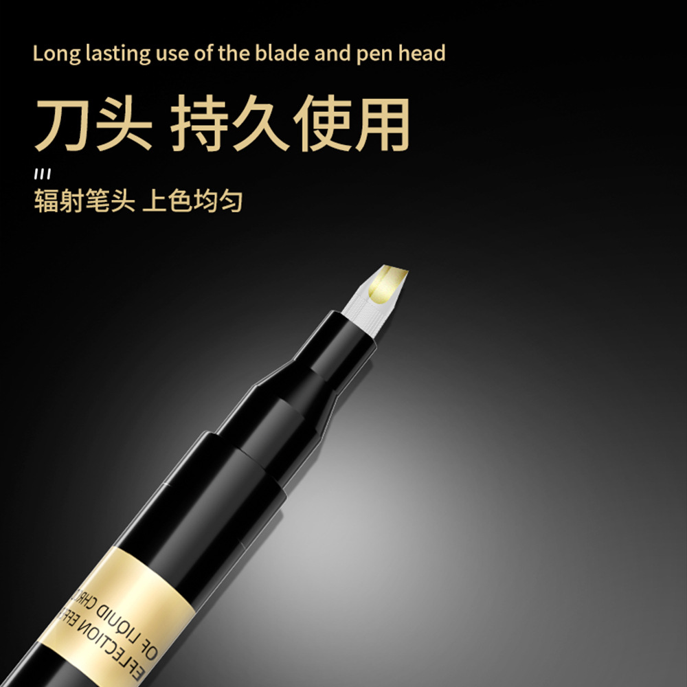 De alto brillo espejo cromado marcador de metal pluma de pintura reflexiva pluma DIY Gundam plástico modelo de uñas pluma de metal