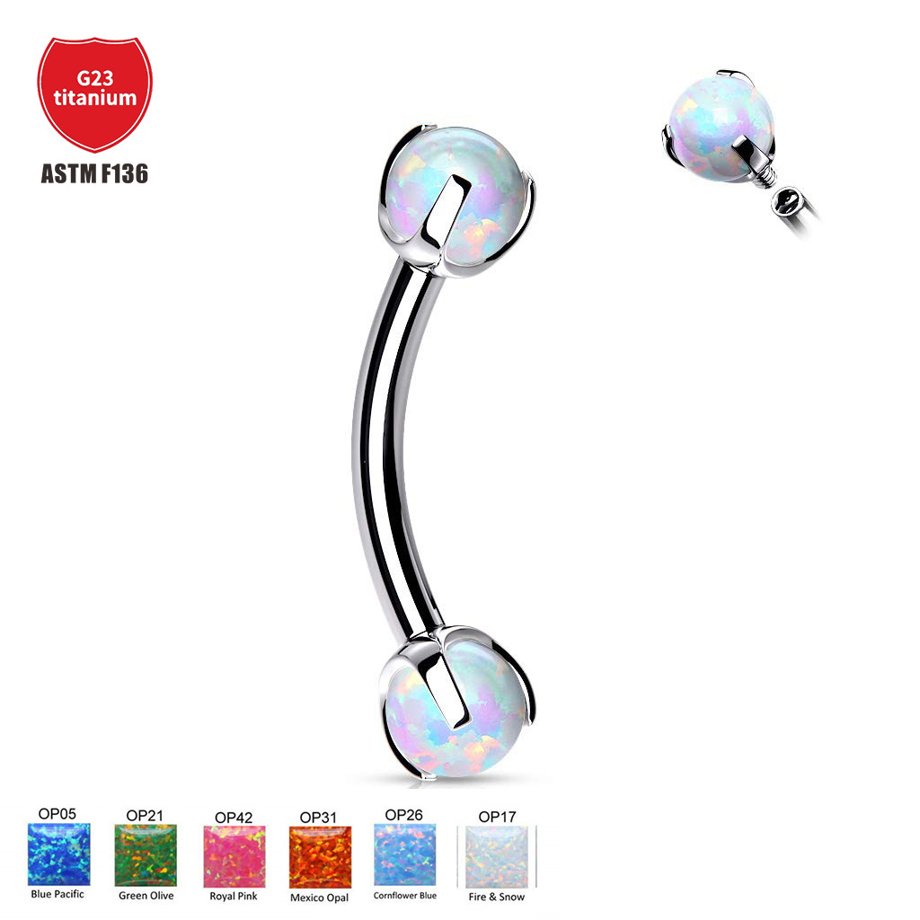 Pointed titanium steel lip stud product view