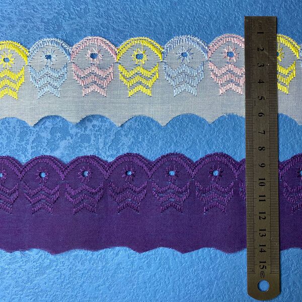 African market classic TC lace polyester cotton embroidery 5cm…